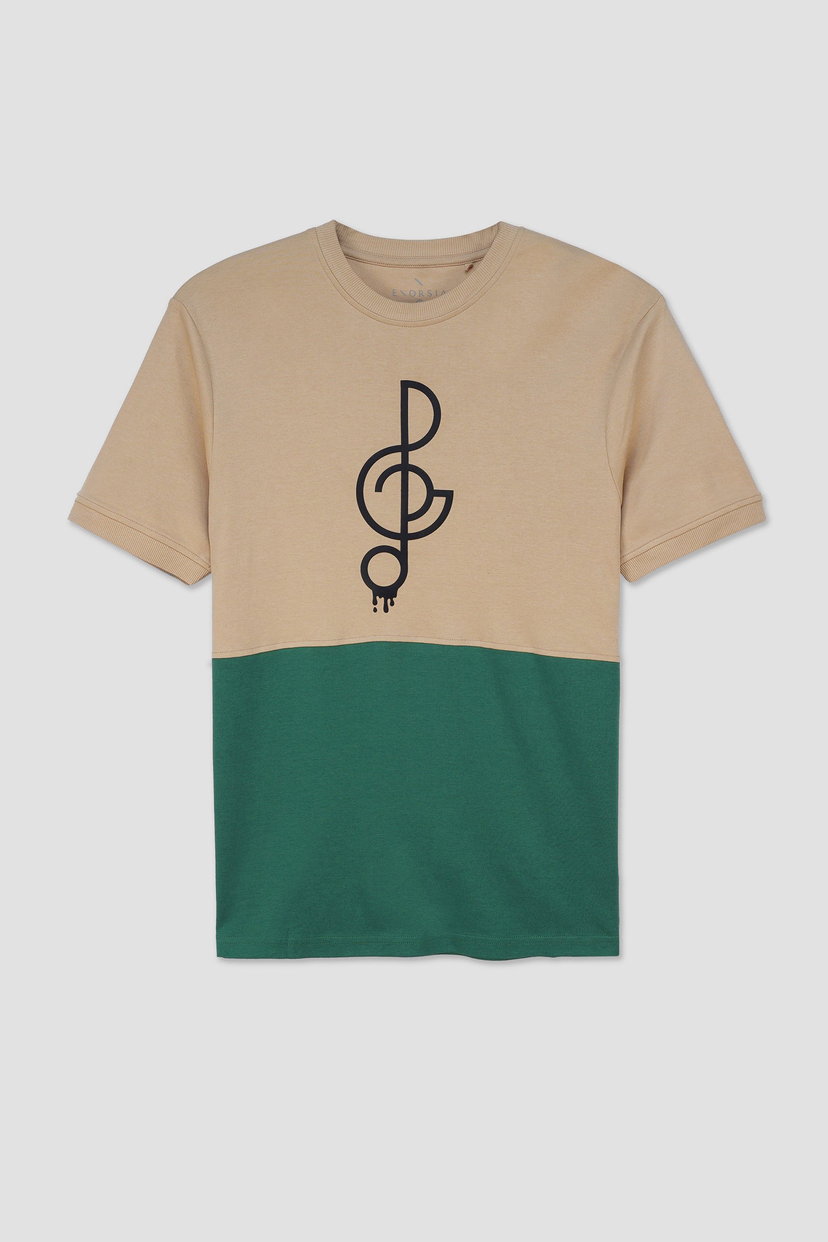 Cut & Sew Colour Block T-Shirt