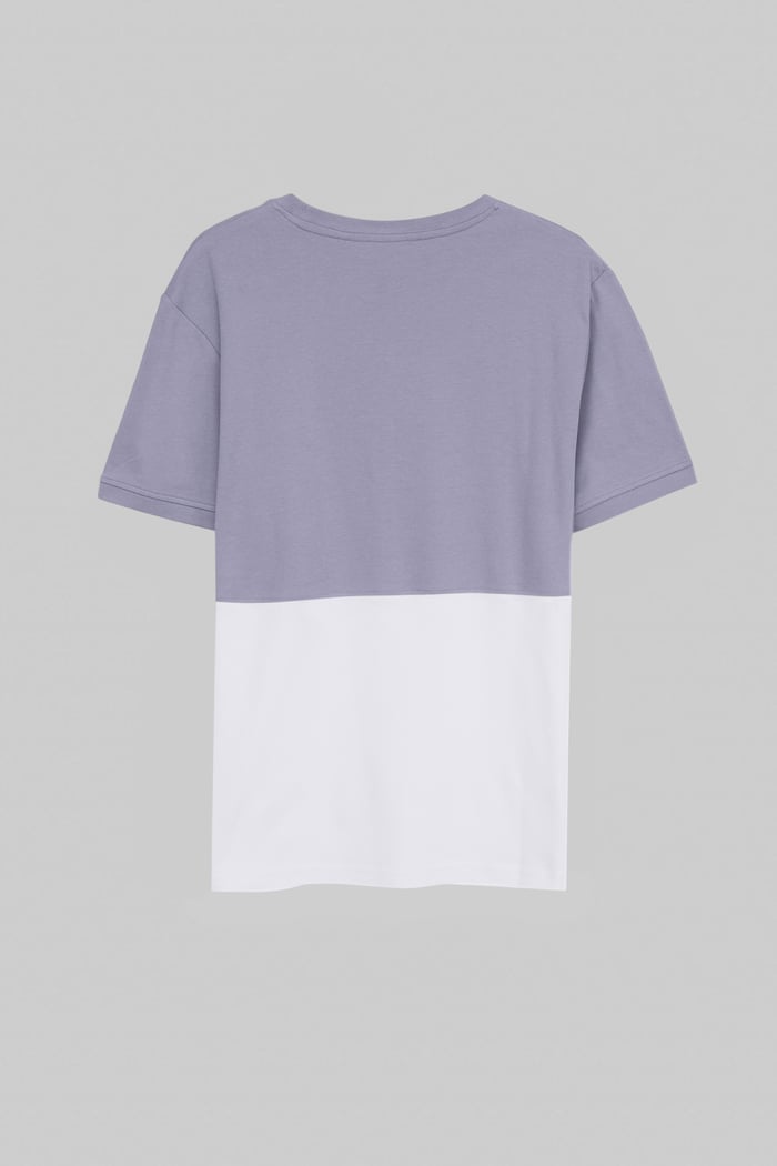 Cut & Sew Colour Block T-Shirt