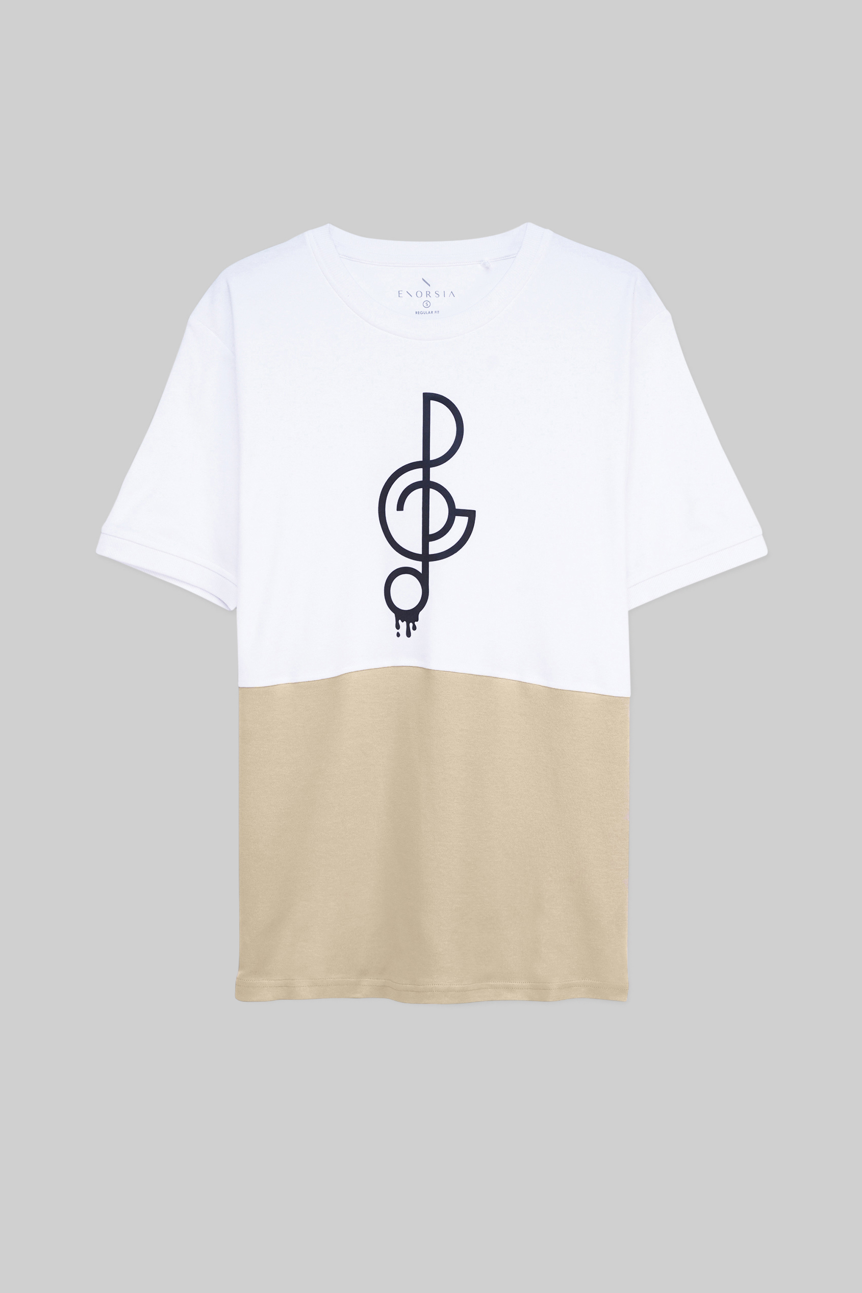 Cut & Sew Colour Block T-Shirt