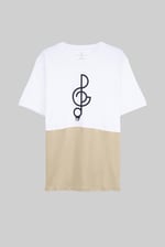 Cut & Sew Colour Block T-Shirt