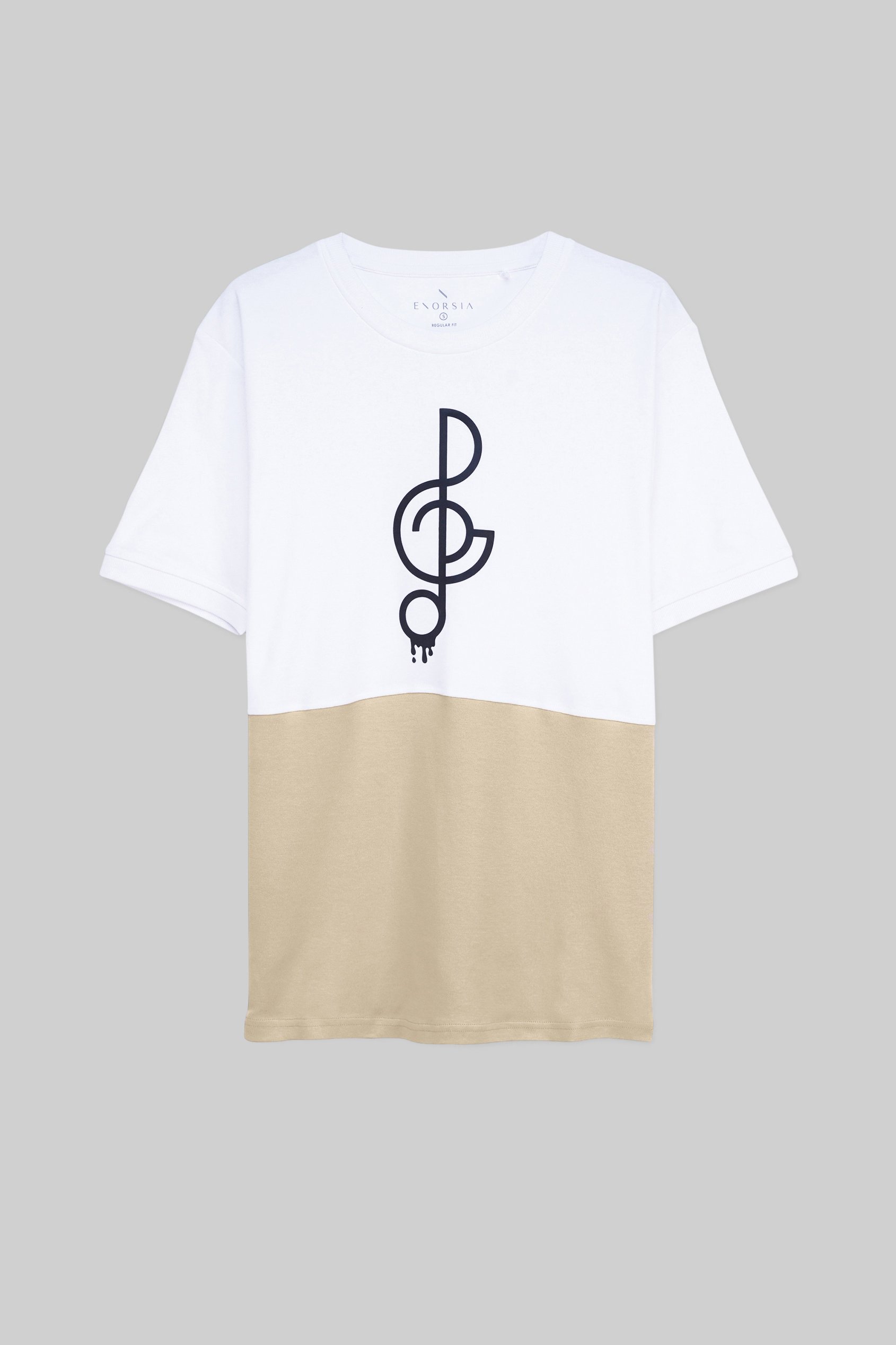 Cut & Sew Colour Block T-Shirt