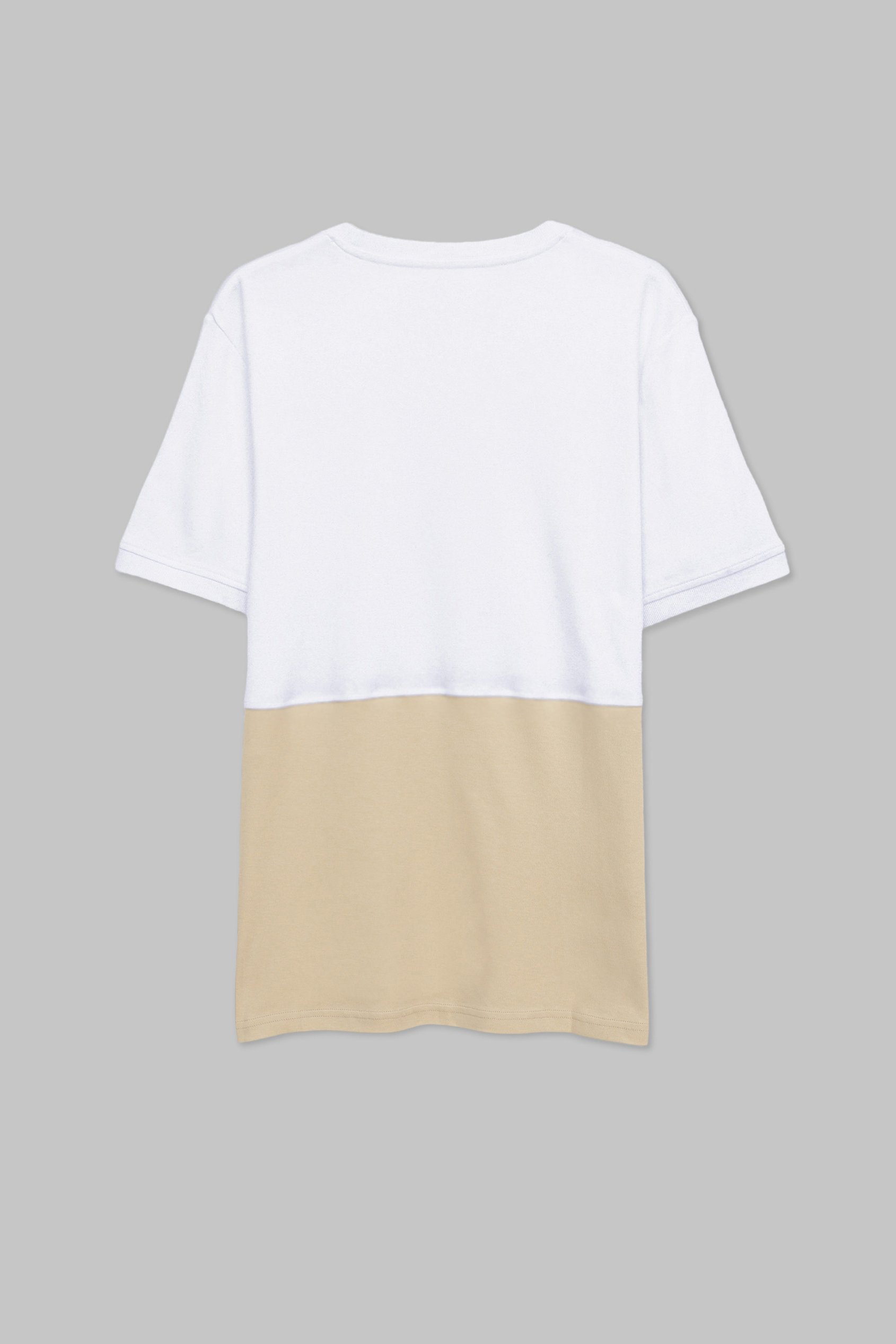 Cut & Sew Colour Block T-Shirt