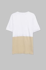 Cut & Sew Colour Block T-Shirt