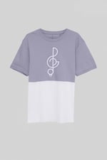 Cut & Sew Colour Block T-Shirt