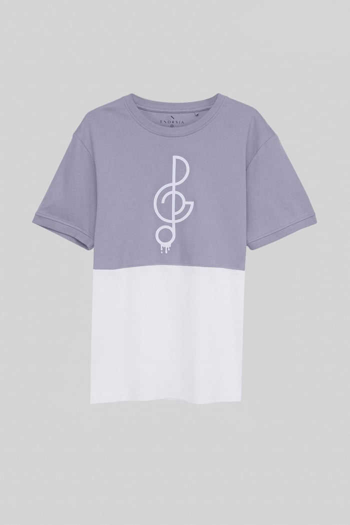 Cut & Sew Colour Block T-Shirt