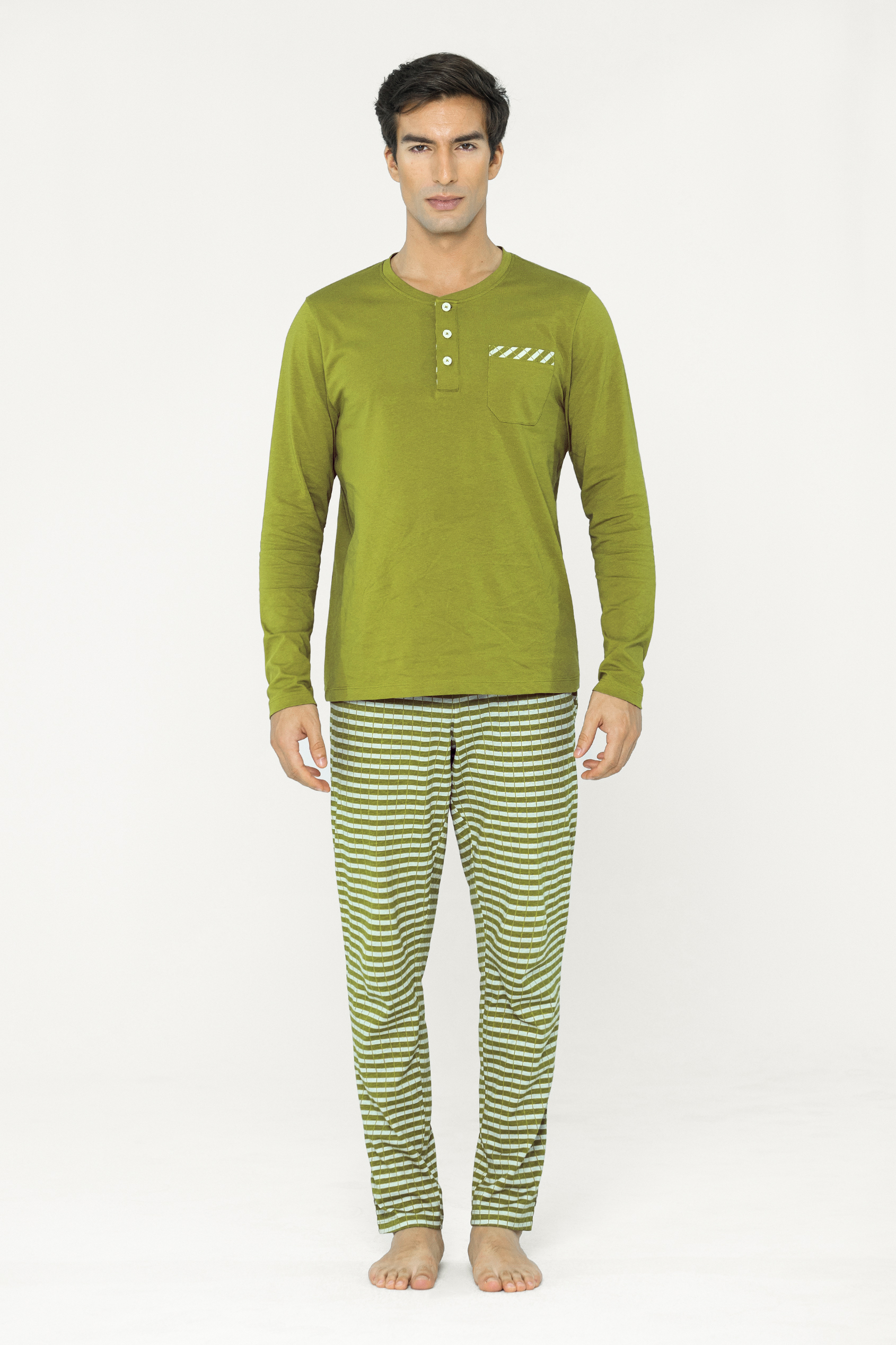 Cotton Rich Jersey Pyjamas Set