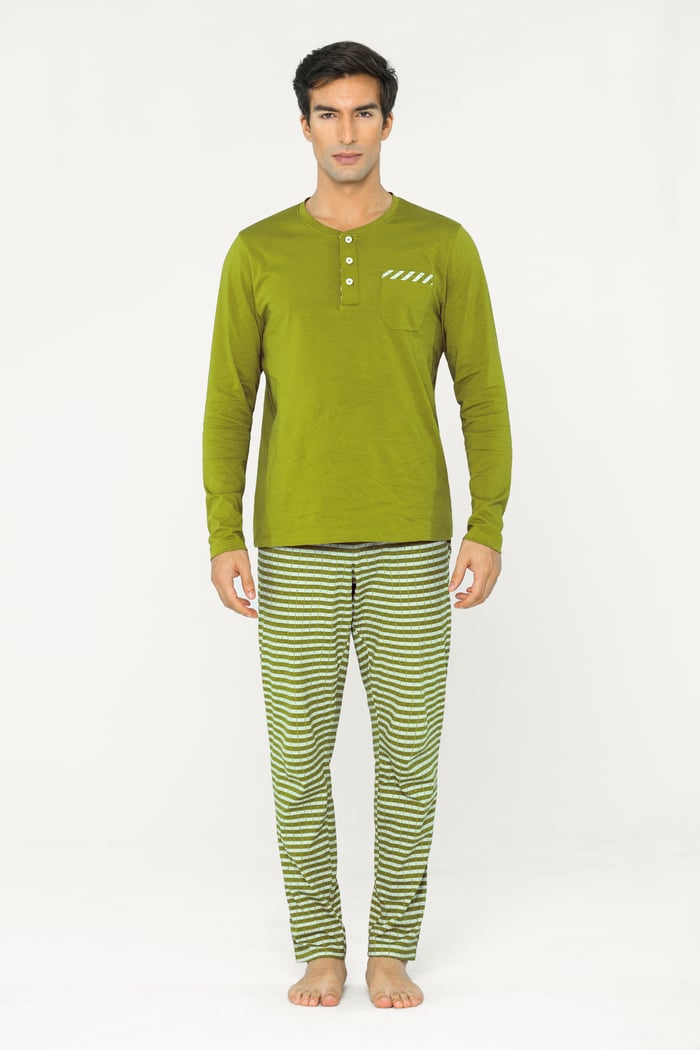 Cotton Rich Jersey Pyjamas Set