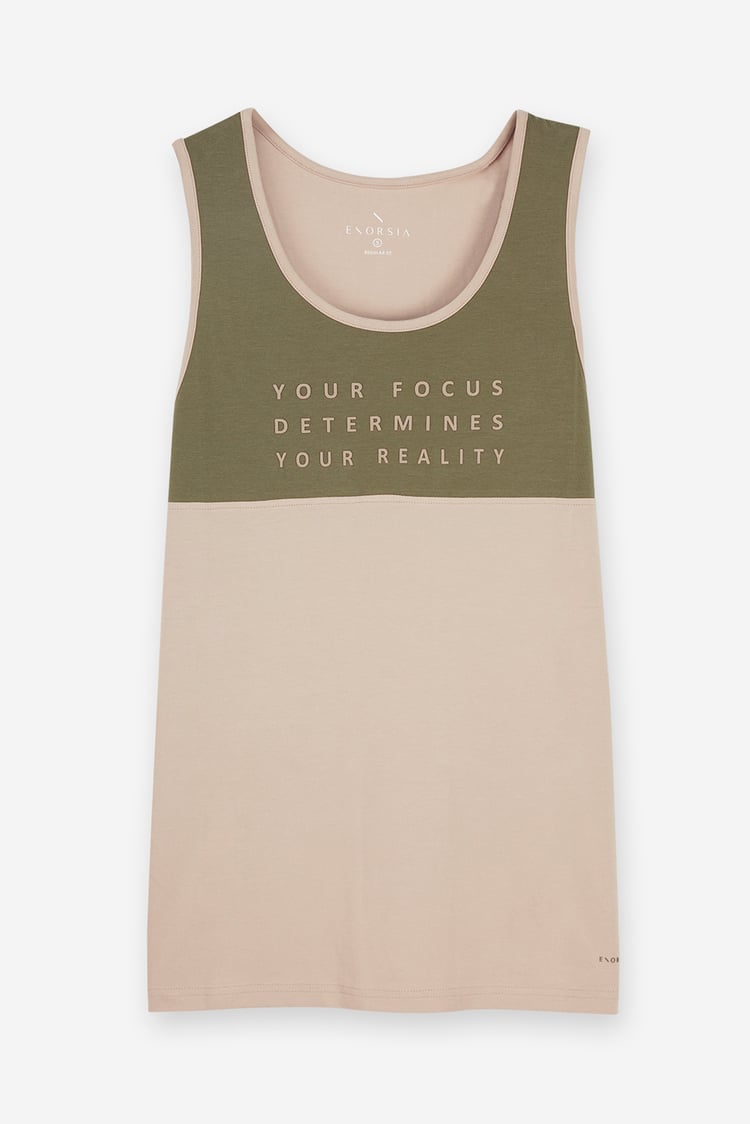 Colour Block Tank Top