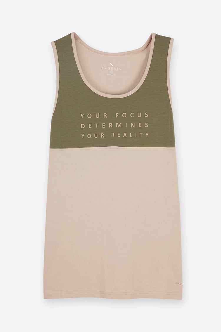 Colour Block Tank Top