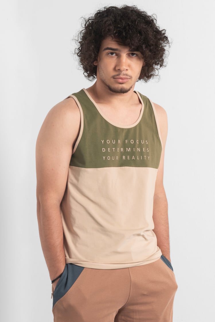 Colour Block Tank Top