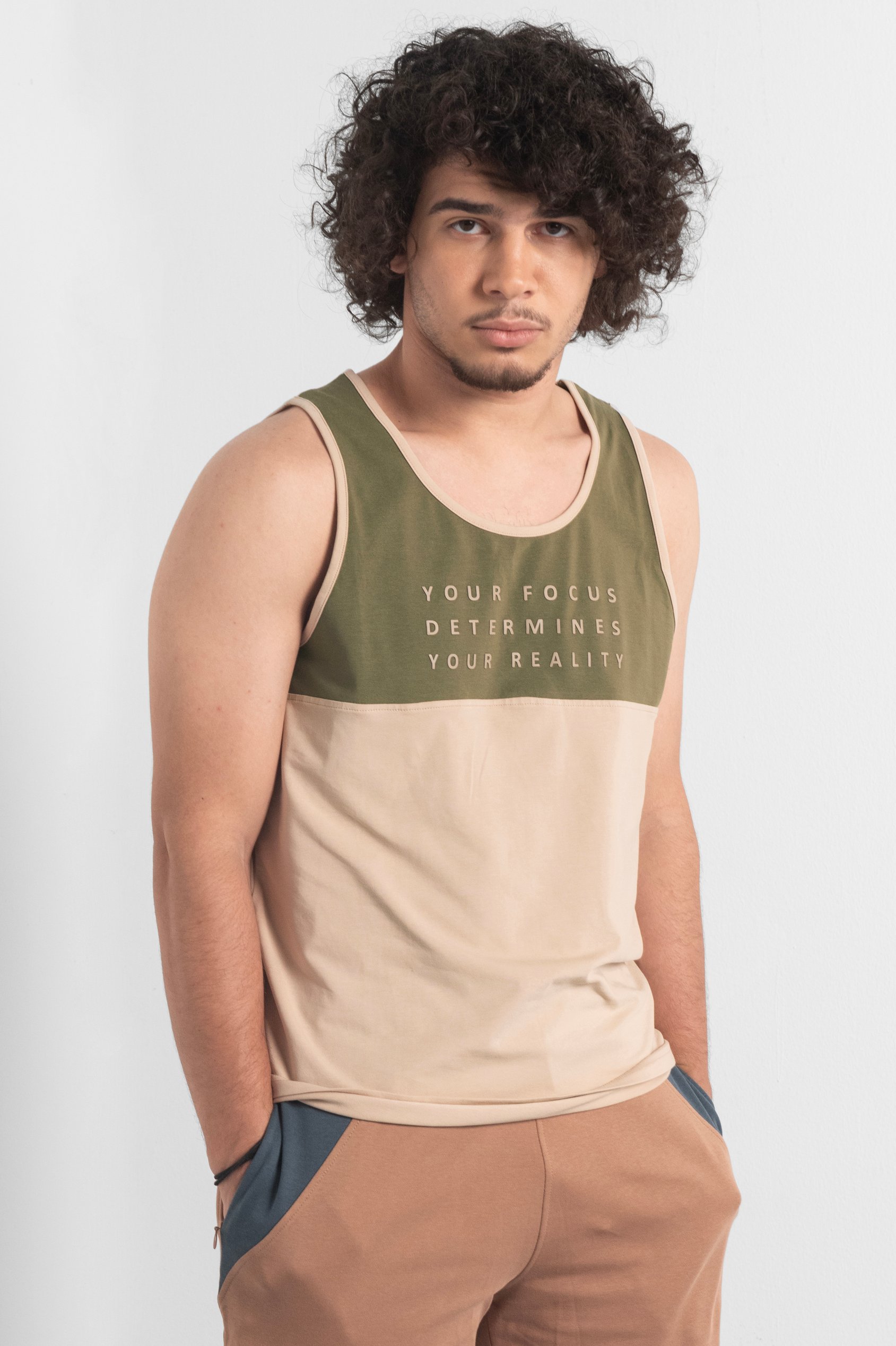 Colour Block Tank Top