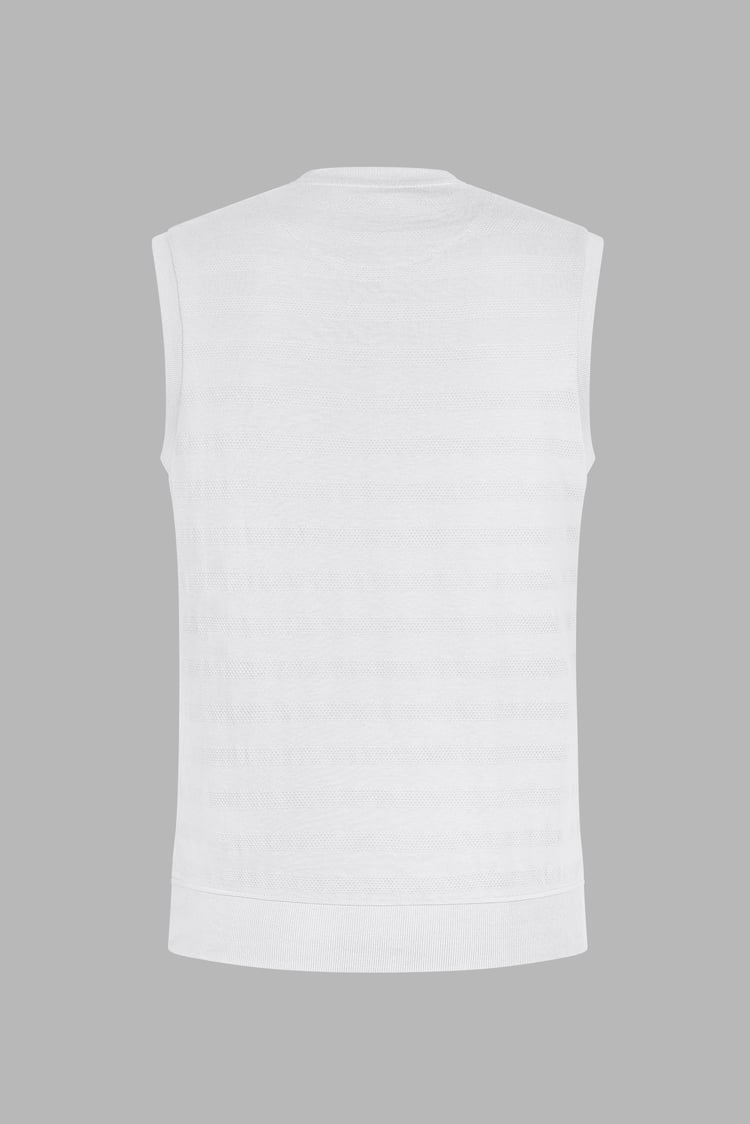 Sleeveless Henley Vest Top