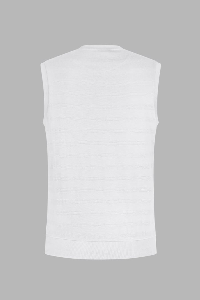 Sleeveless Henley Vest Top