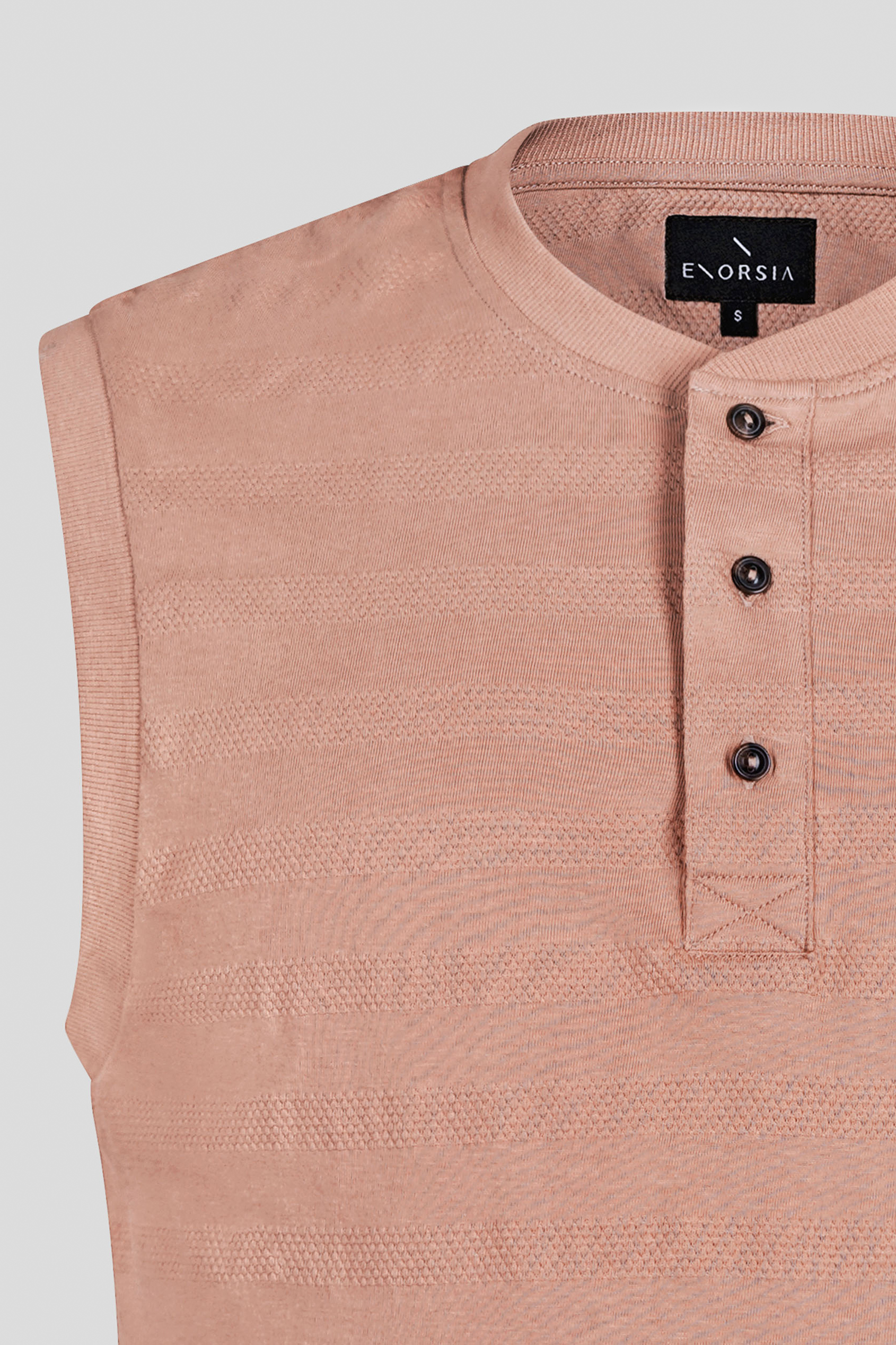 Sleeveless Henley Vest Top