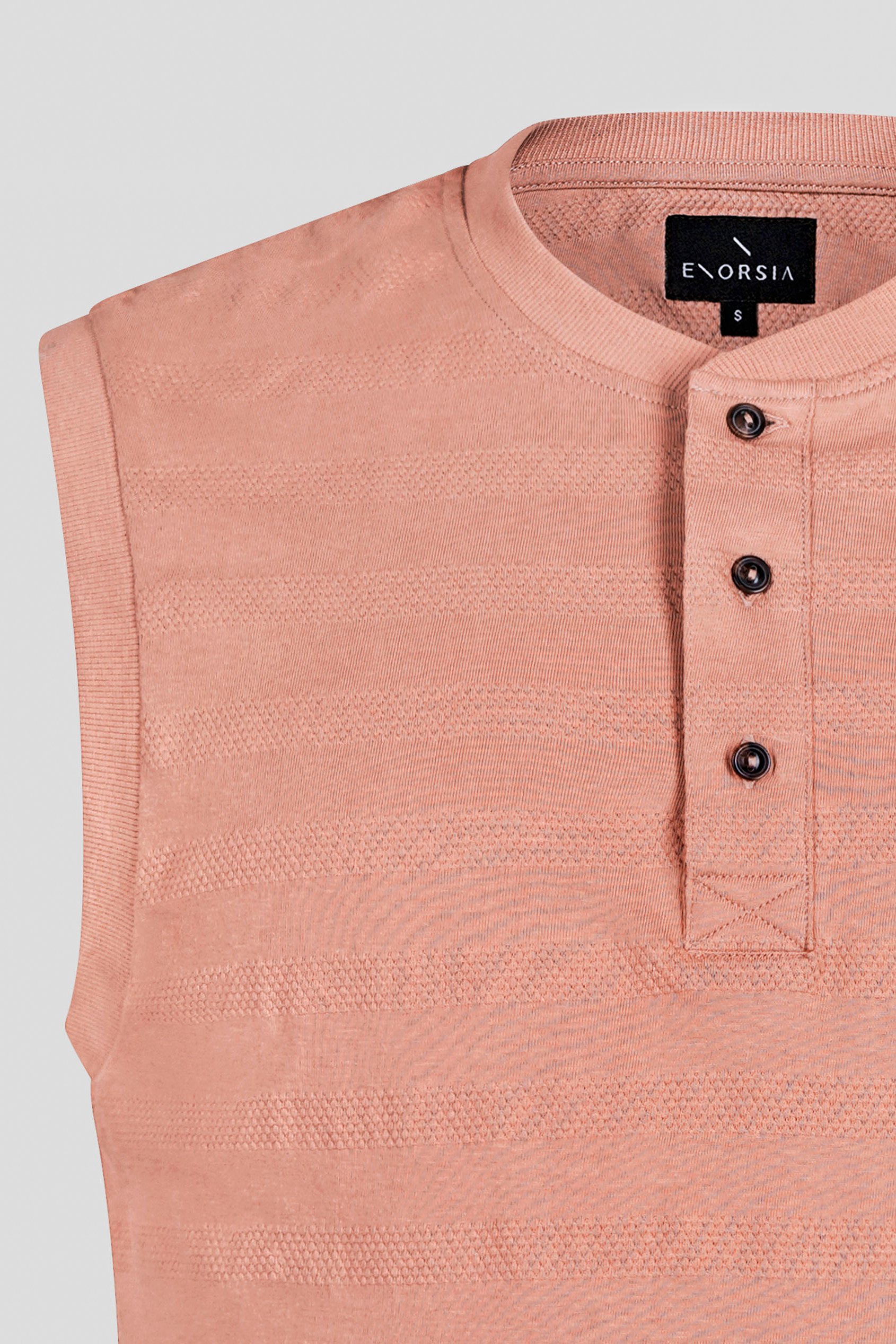 Sleeveless Henley Vest Top