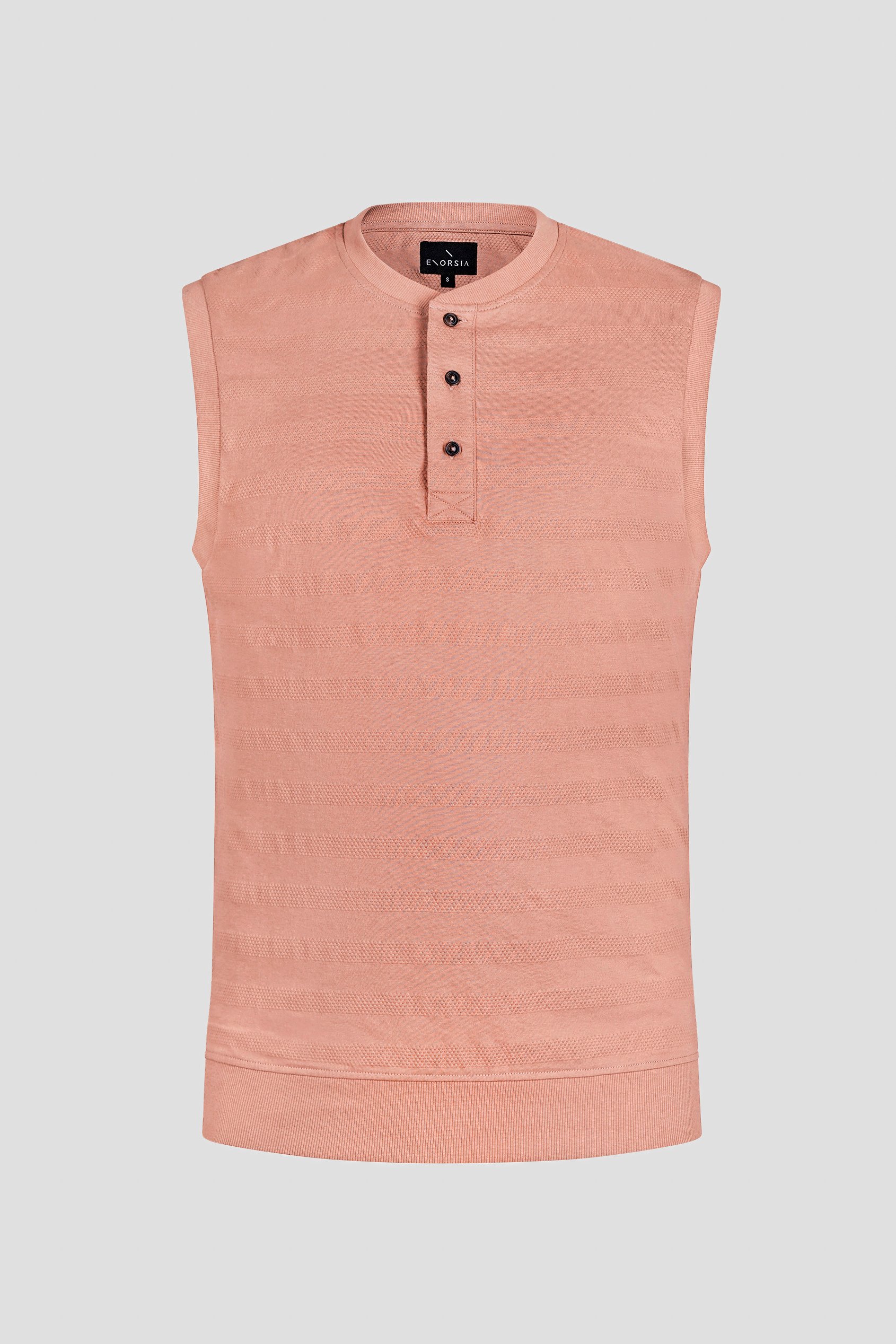 Sleeveless Henley Vest Top