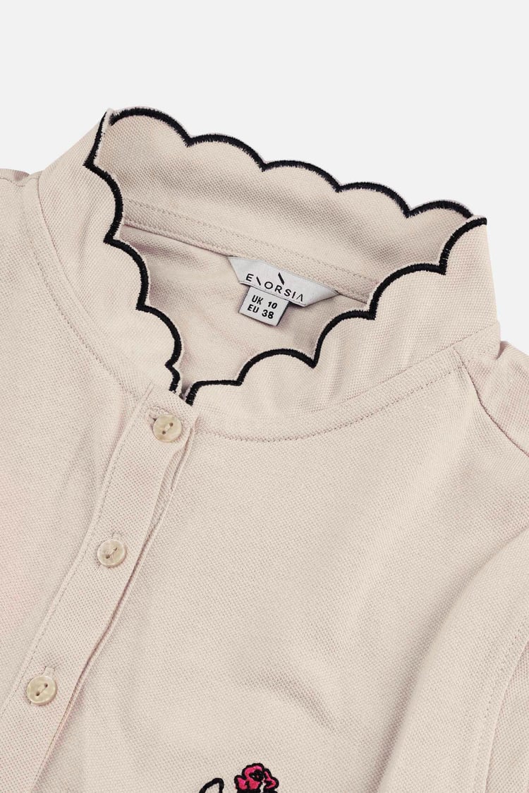 Womens Regular Fit Sleeveless Pique Polo