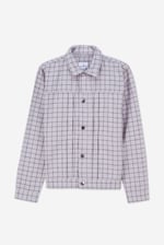 Womens Stripe Pattern Cropped Jacket