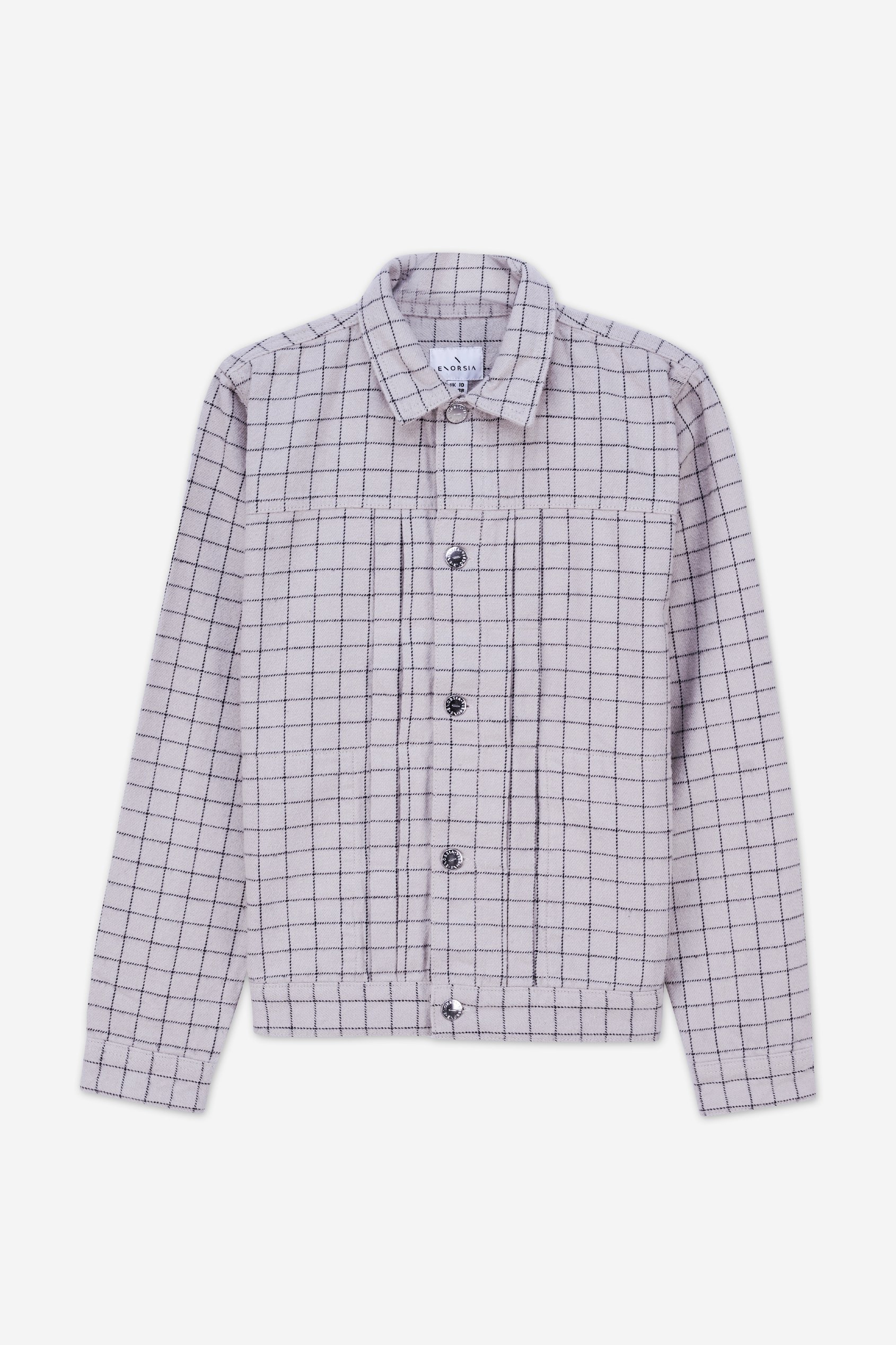 Womens Stripe Pattern Cropped Jacket