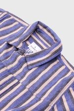 Womens Stripe Pattern Cropped Jacket