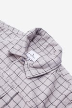 Womens Stripe Pattern Cropped Jacket