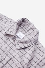 Womens Stripe Pattern Cropped Jacket