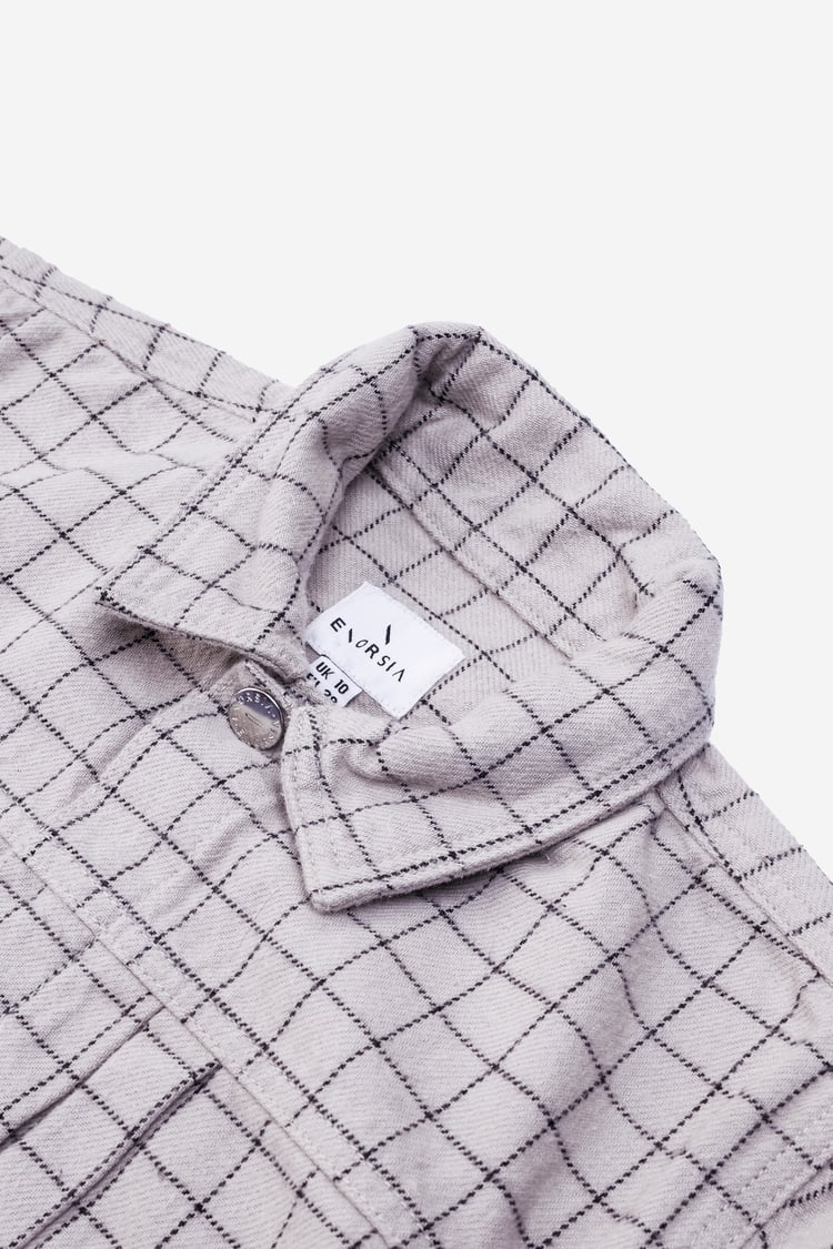 Womens Stripe Pattern Cropped Jacket