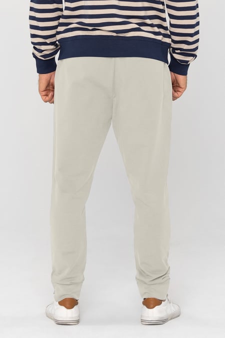 White Straight Leg Joggers