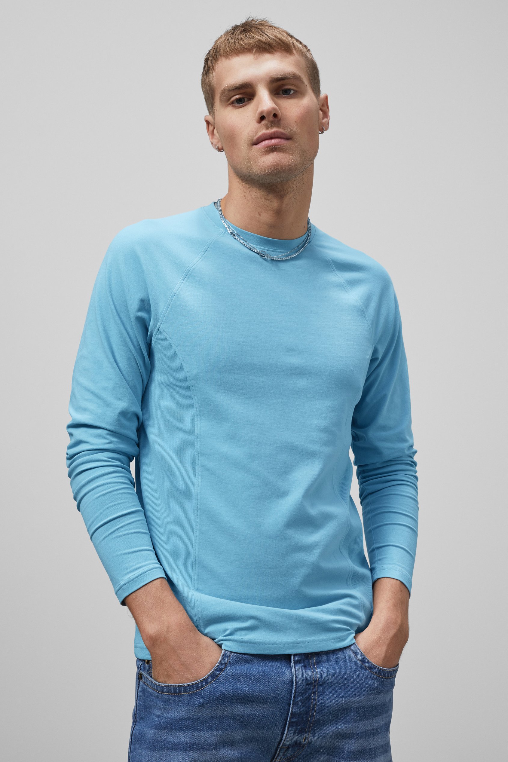 Raglan With Side Panel Rib T-Shirt