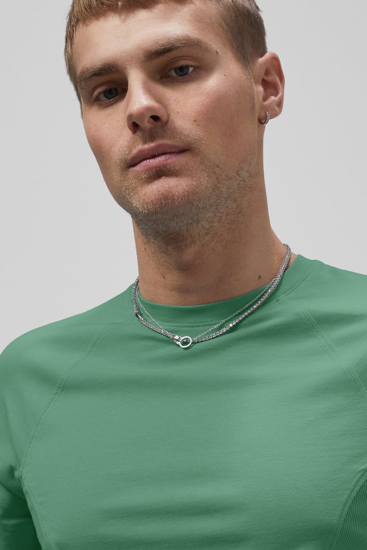 Raglan With Side Panel Rib T-Shirt