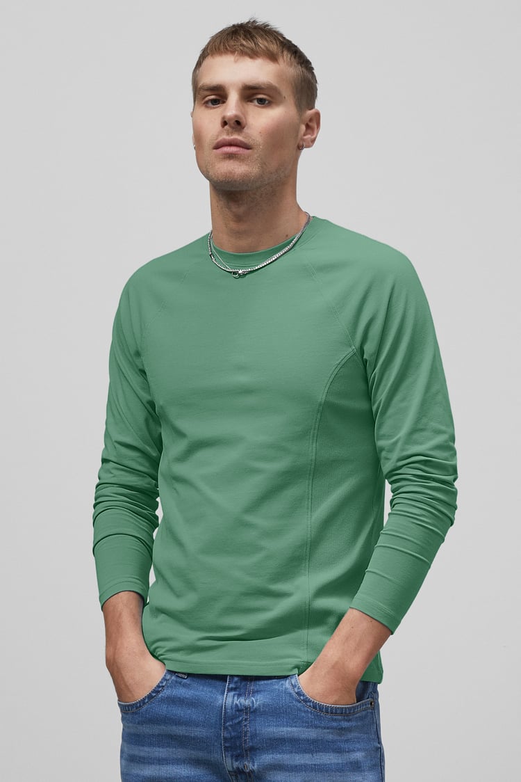 Raglan With Side Panel Rib T-Shirt