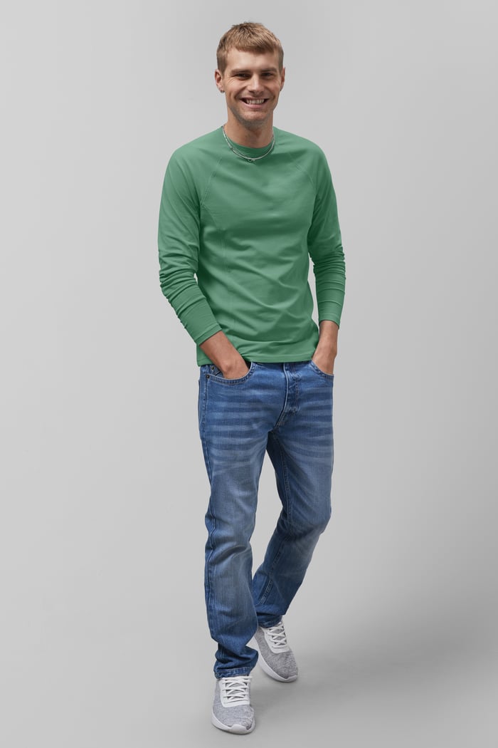 Raglan With Side Panel Rib T-Shirt