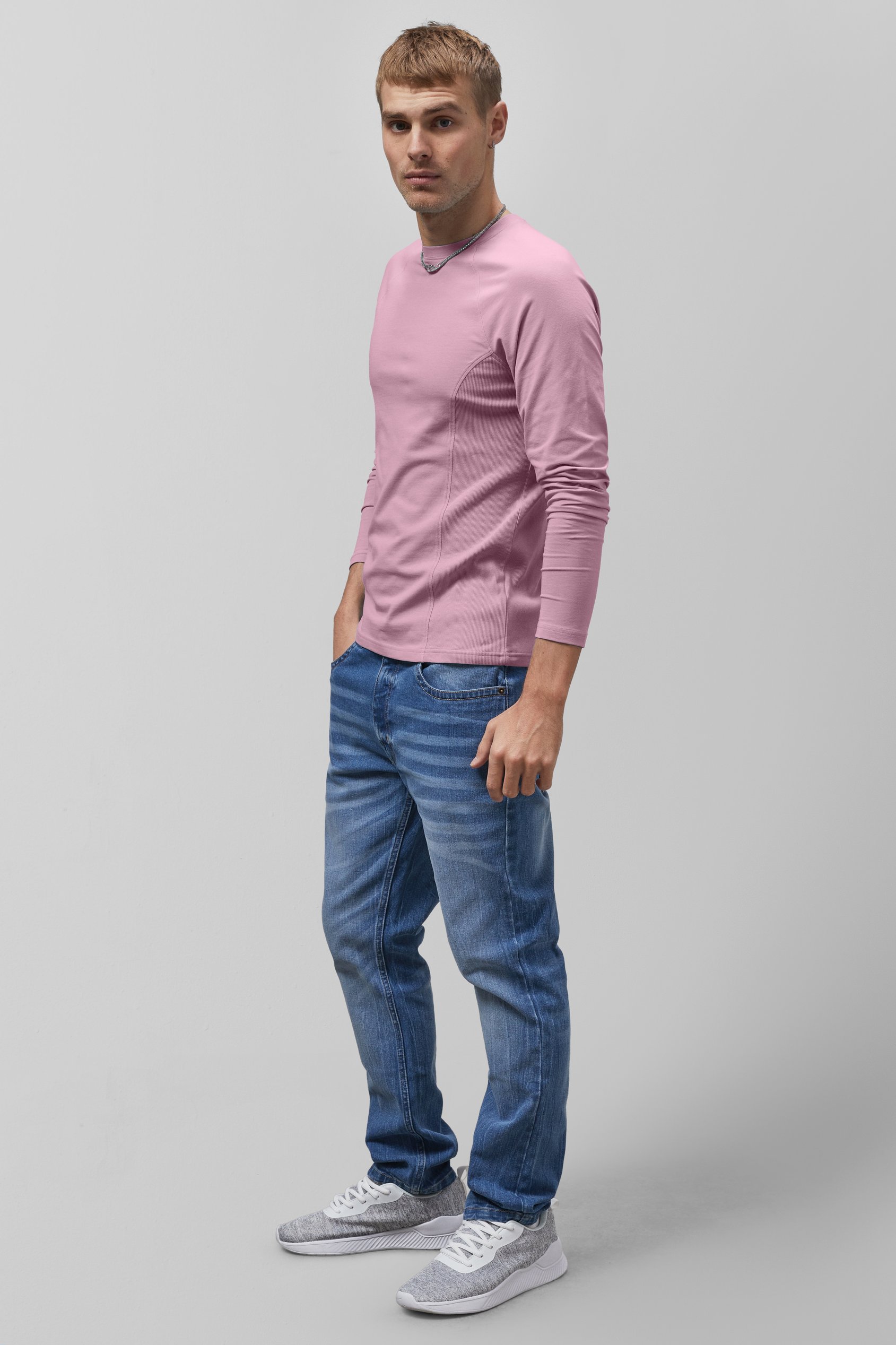 Raglan With Side Panel Rib T-Shirt