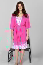 Soft Touch Viscose Lace Trim Robe