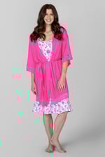 Soft Touch Viscose Lace Trim Robe