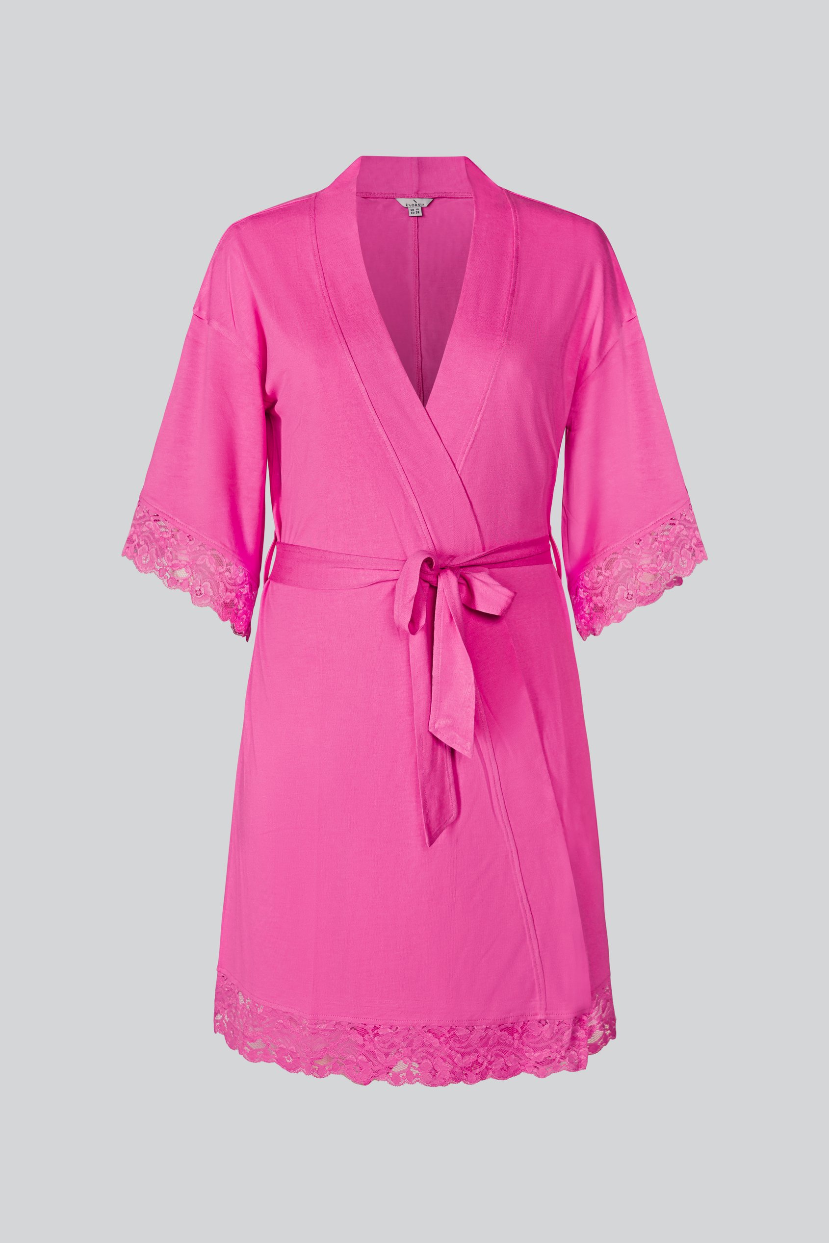 Soft Touch Viscose Lace Trim Robe