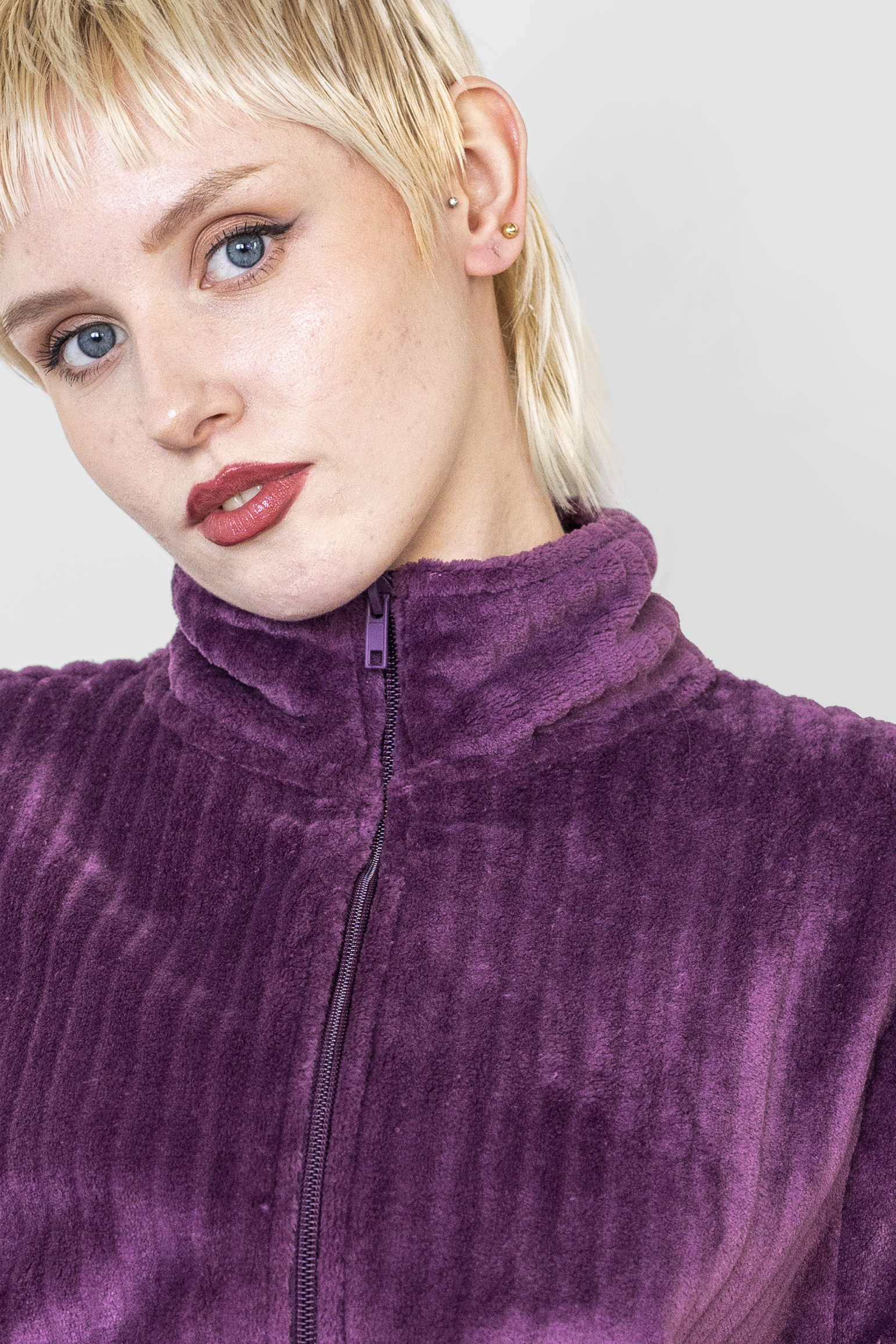 Supersoft Coral Fleece Zip Through Dressing Gown