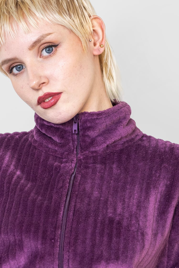 Supersoft Coral Fleece Zip Through Dressing Gown