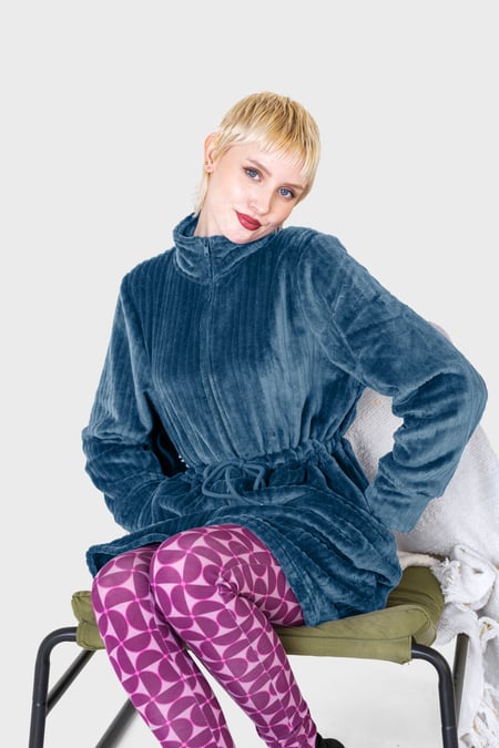 Sky Supersoft Coral Fleece Zip Through Dressing Gown