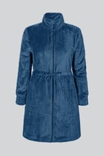 Supersoft Coral Fleece Zip Through Dressing Gown