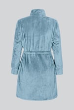 Supersoft Coral Fleece Zip Through Dressing Gown