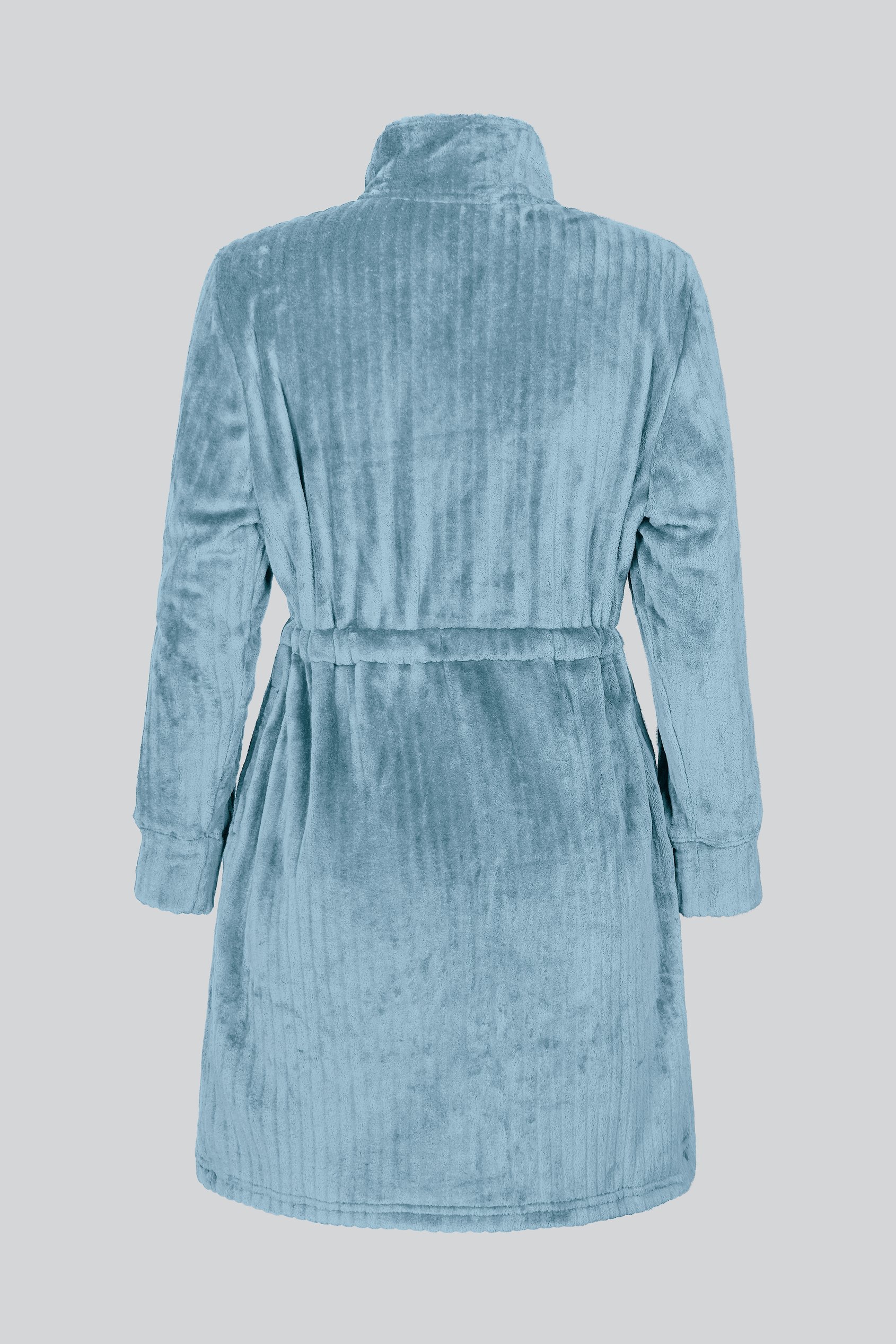 Supersoft Coral Fleece Zip Through Dressing Gown