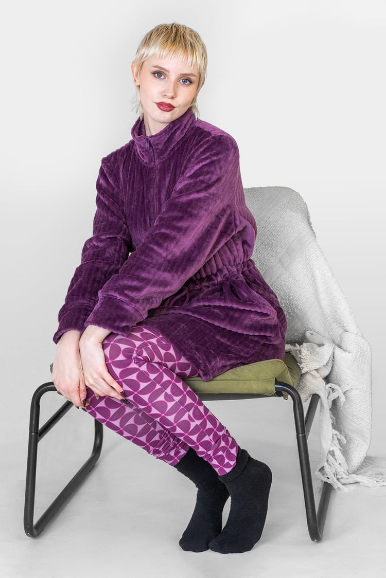 Supersoft Coral Fleece Zip Through Dressing Gown