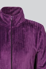 Supersoft Coral Fleece Zip Through Dressing Gown