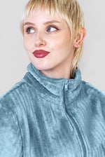 Supersoft Coral Fleece Zip Through Dressing Gown