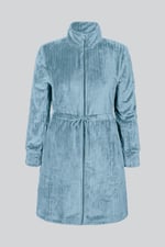 Supersoft Coral Fleece Zip Through Dressing Gown