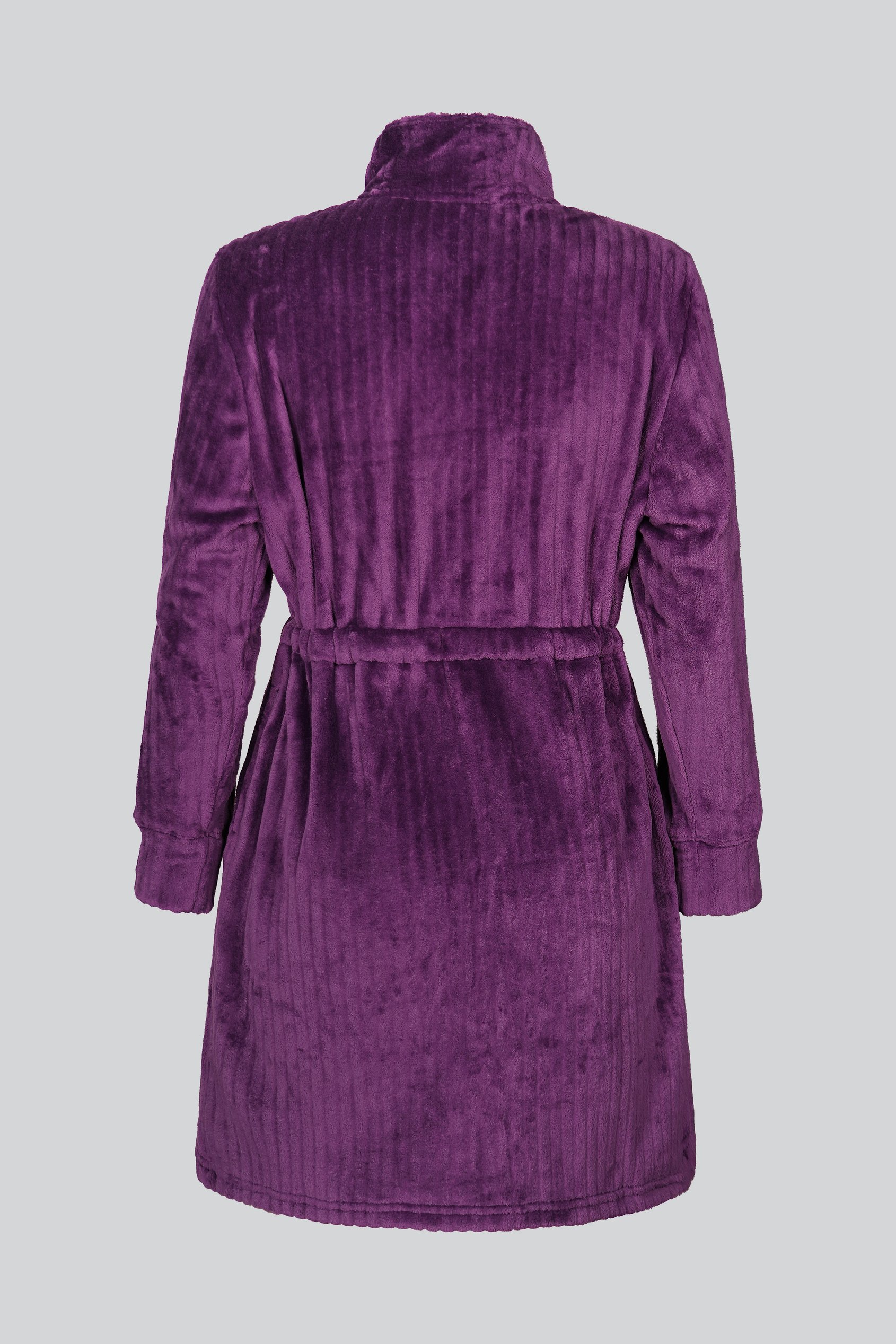 Supersoft Coral Fleece Zip Through Dressing Gown