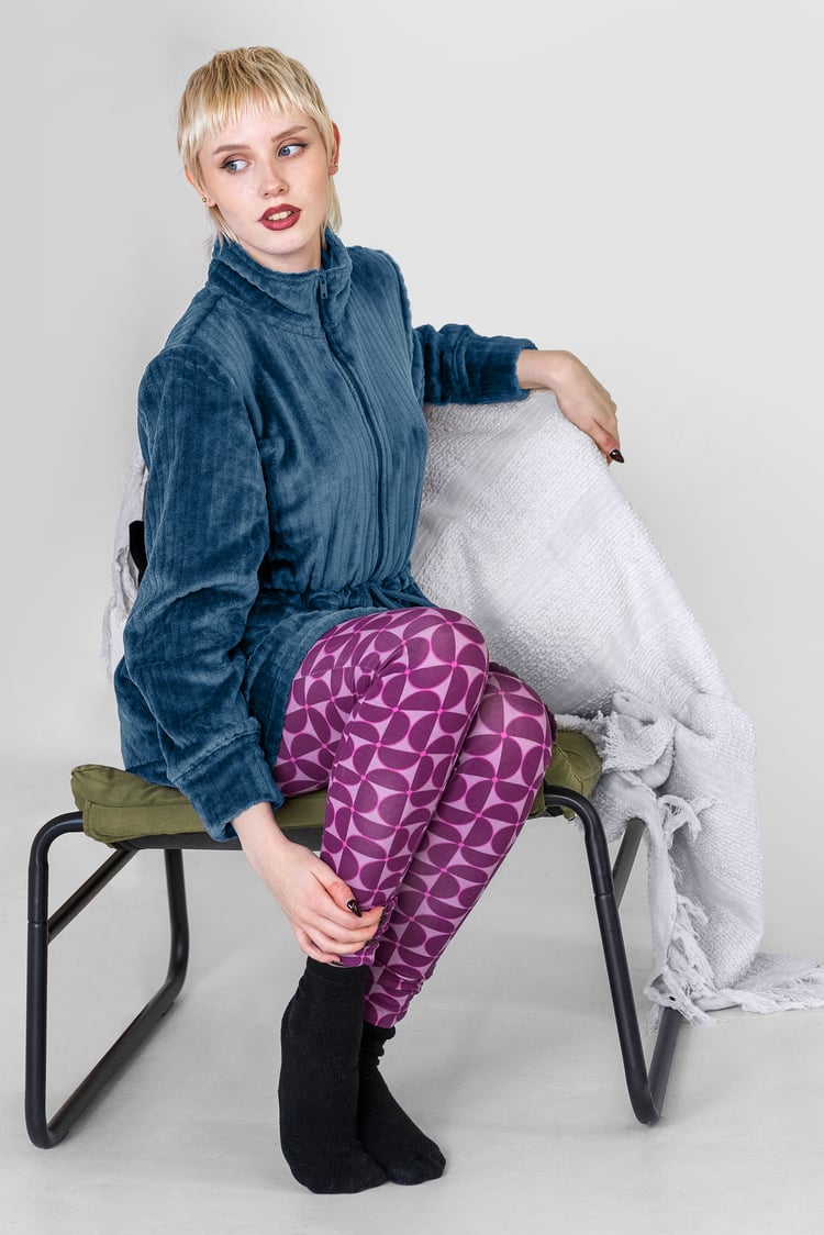 Supersoft Coral Fleece Zip Through Dressing Gown