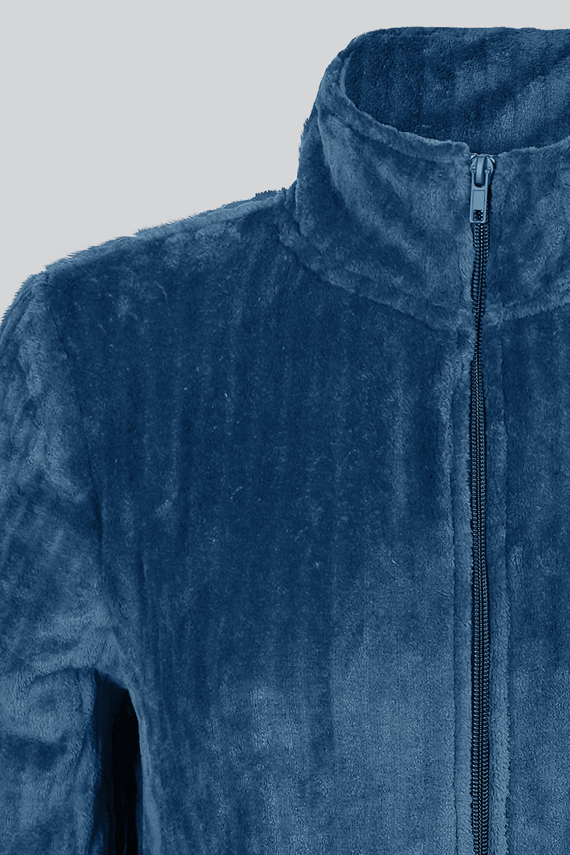 Supersoft Coral Fleece Zip Through Dressing Gown