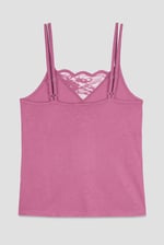 Shoulder Straps Lace Up Cami Set